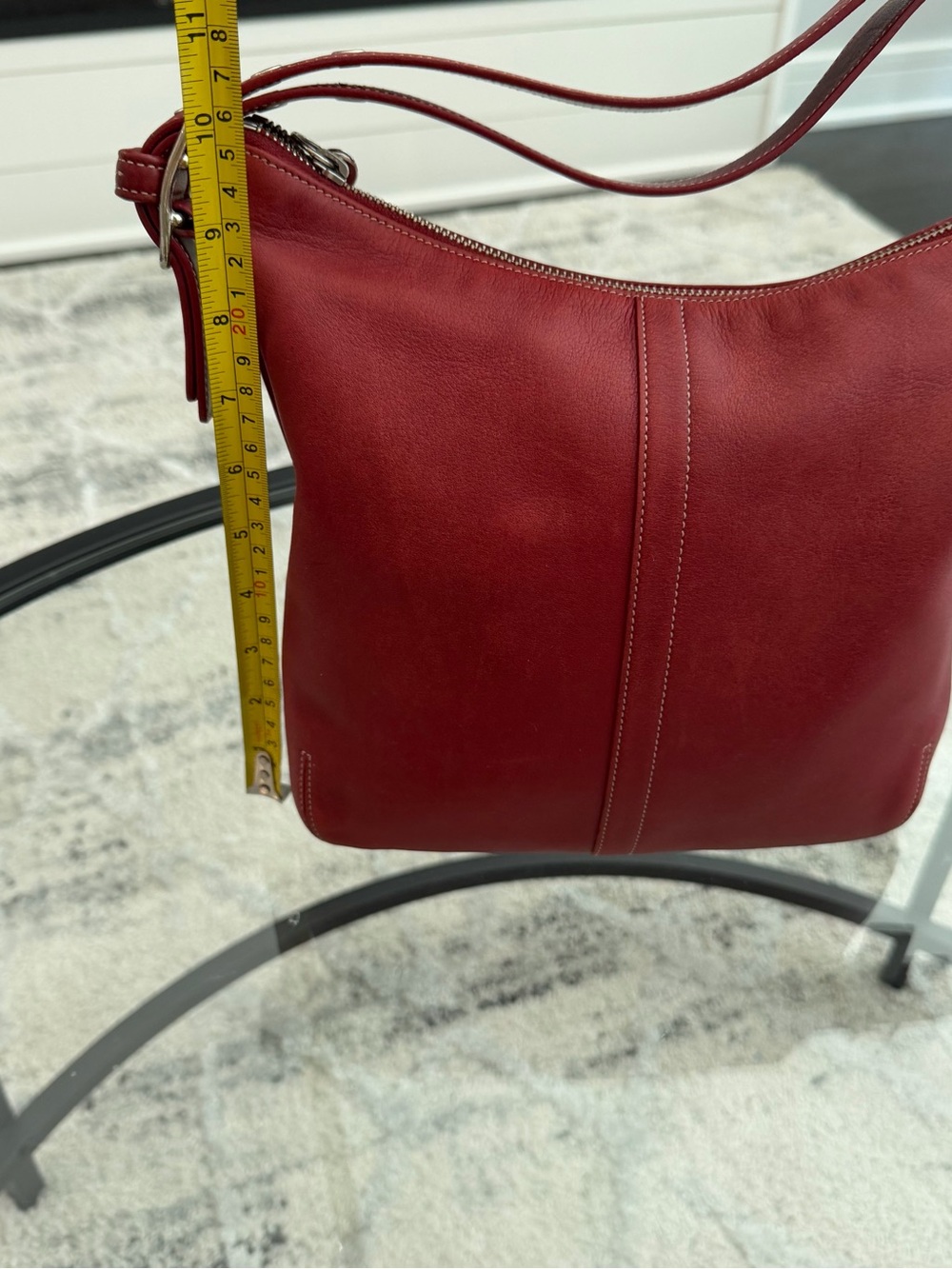 Coach vintage red Leather Shoulder Bag 9326 - Picture 8 of 8